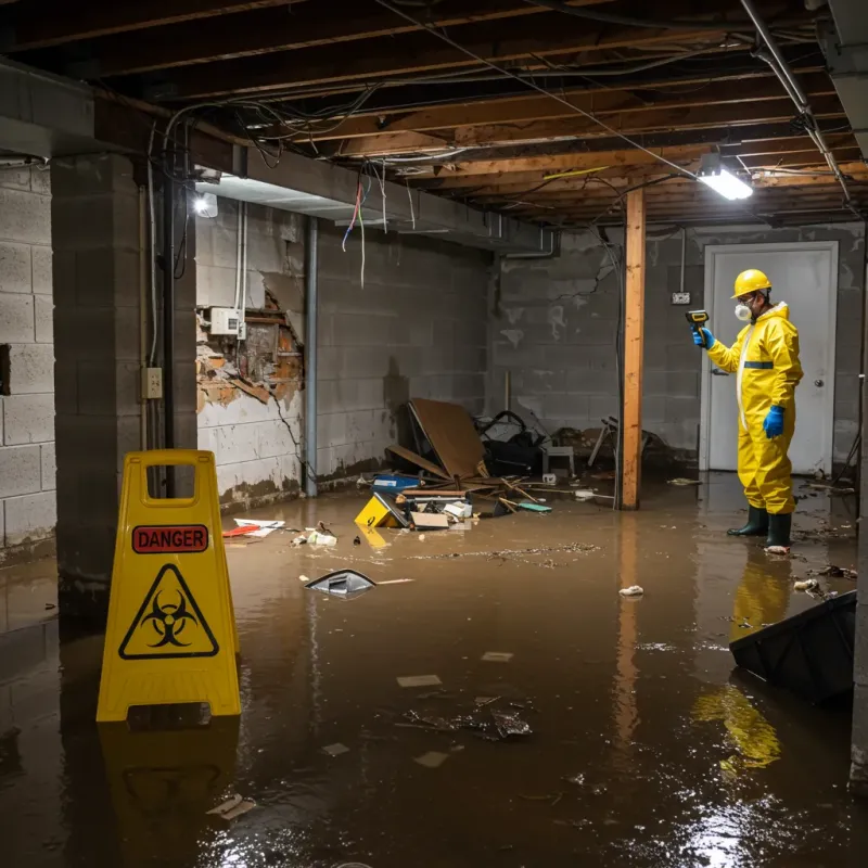 Flooded Basement Electrical Hazard in Spotswood, NJ Property